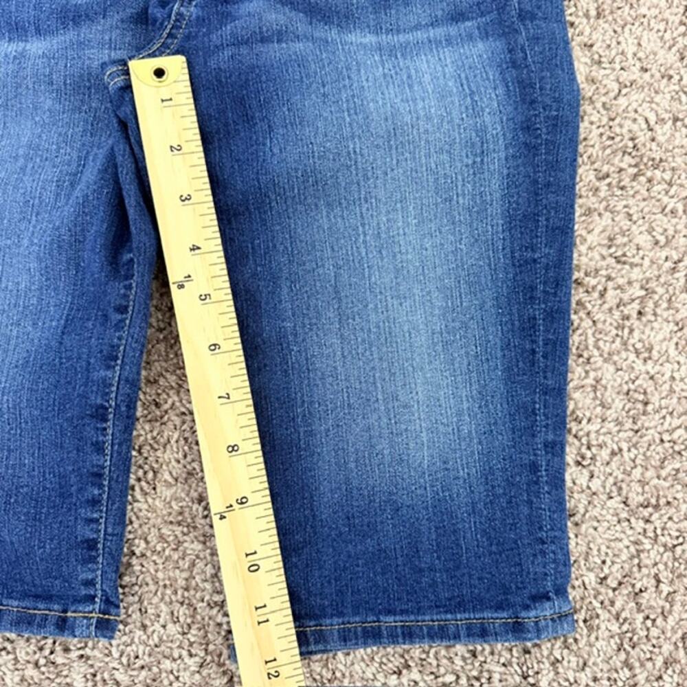 Paige Canyon Short Blue Jeans Bermuda Wash Out Classic Women's 26 - Picture 8 of 13